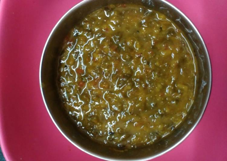 Easy Way to Cook Tasty Tuar Dal with methi leaves