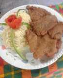 Milanesa con puré de papa 😋😋