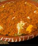 Bacalhau com broa e pimentos