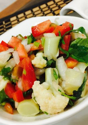 Una foto de Ceviche de coliflor