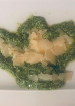 Une photo de Pesto à la roquette et au chèvre frais
