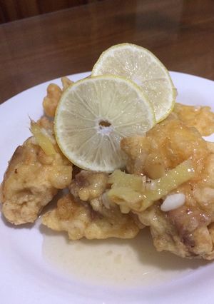 Foto resep Ayam goreng tepung - saus lemon