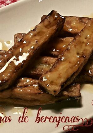 Foto principal de Torrijas de berenjenas con miel pura de abejas silvestres