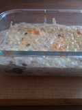 Espaguetis con carne y setas