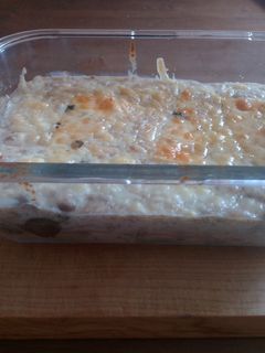 Una foto de Espaguetis con carne y setas