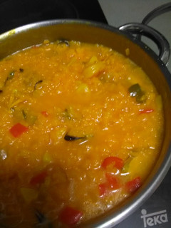 Una foto de Paella marisco