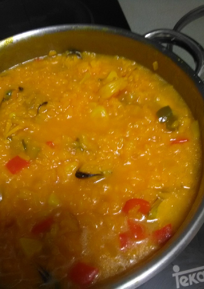 Una foto de Paella marisco