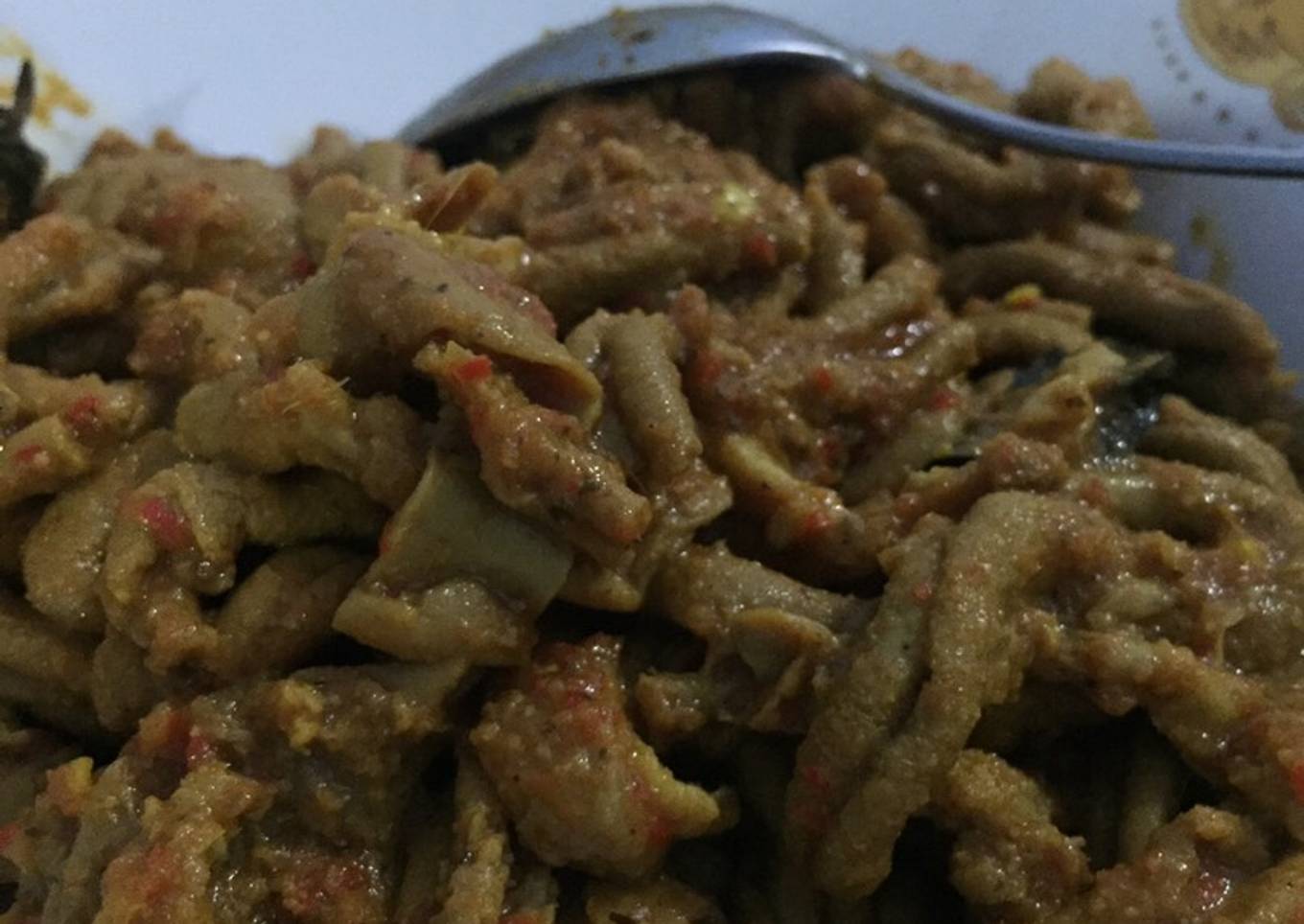 Usus ayam balado