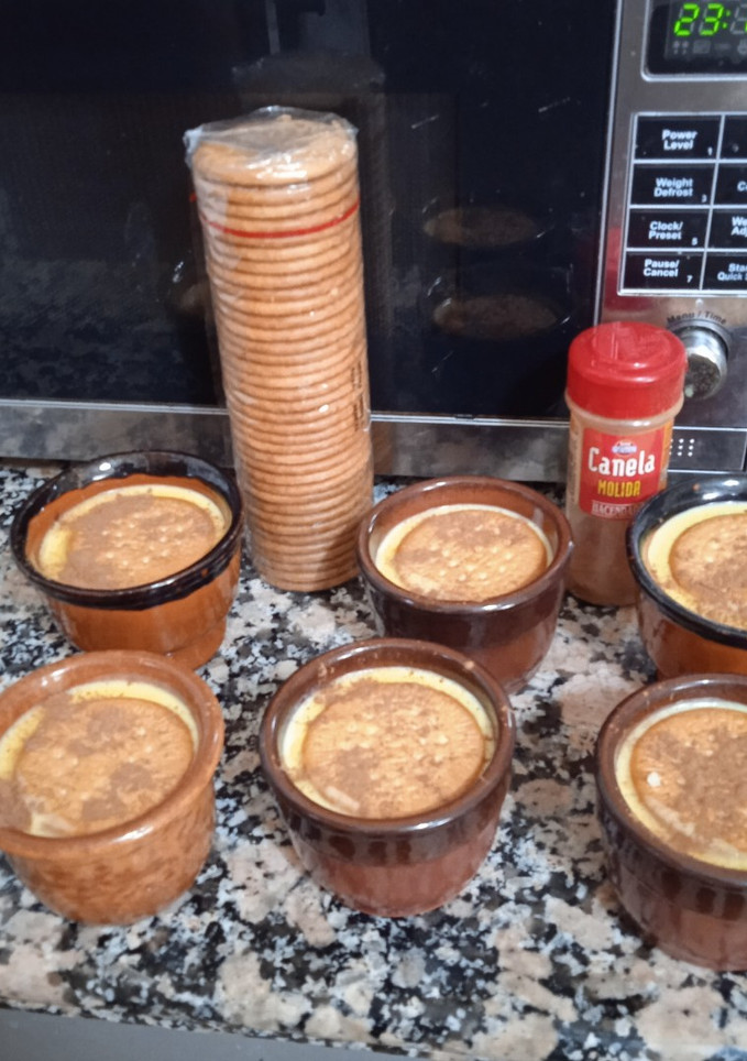 Una foto de Natillas con galleta maría al microondas