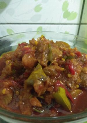 Foto resep Daging sapi mercon