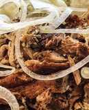 Lomo de cerdo desmenuzado