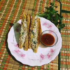 A picture of Corn Paneer Cheese Sandwich.