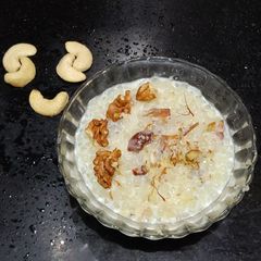 Sago Sabudana Dry Fruits kheer A picture of Sago Sabudana Dry Fruits kheer.