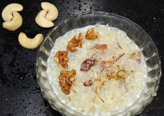 Sago Sabudana Dry Fruits kheer