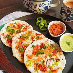 A picture of Instant Rava uttapam(semolina uttapam).