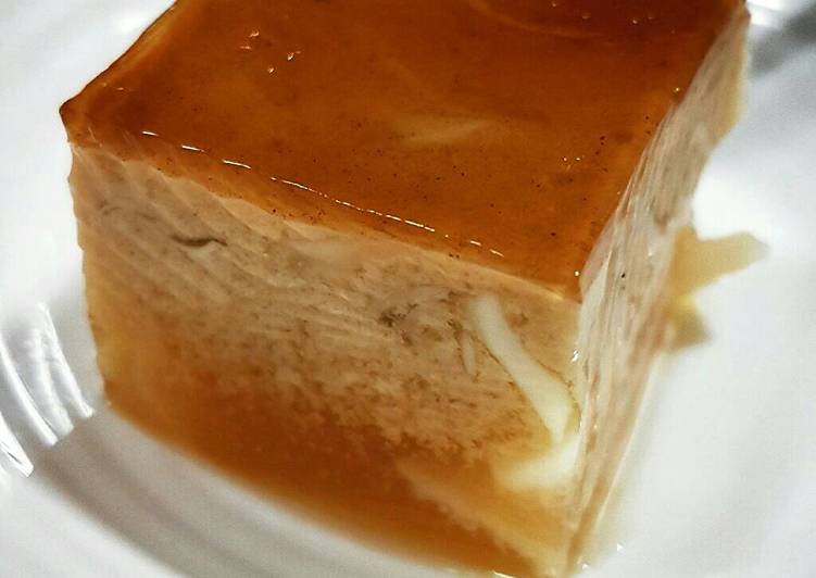 Pudding santan gula merah (plus kelapa muda)