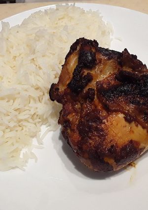 صورة لوصفة دجاج متبل ومشوي بالفرن 😍🍗