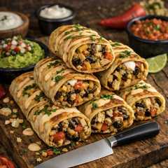 Una foto de Burrito de alta cocina