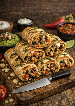 Una foto de Burrito de alta cocina
