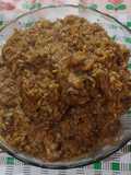 Guiso de arroz con pollo a la cerveza