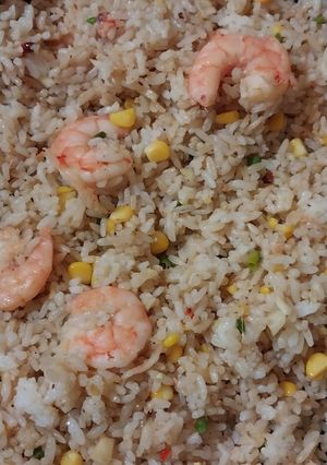 Foto resep Nasi goreng udang jagung