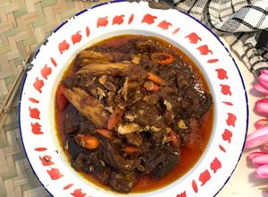 Foto resep Jeroan Kambing Masak Gambrat ala Madura