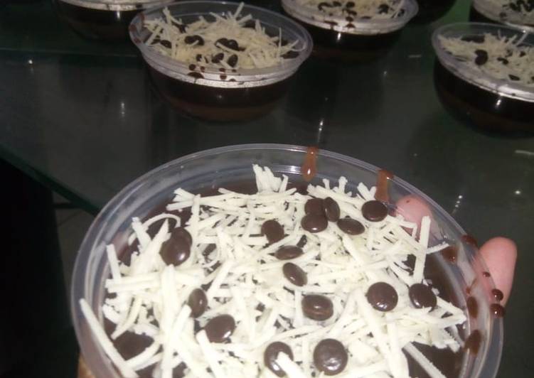 Brownies pudding chocolate cheese