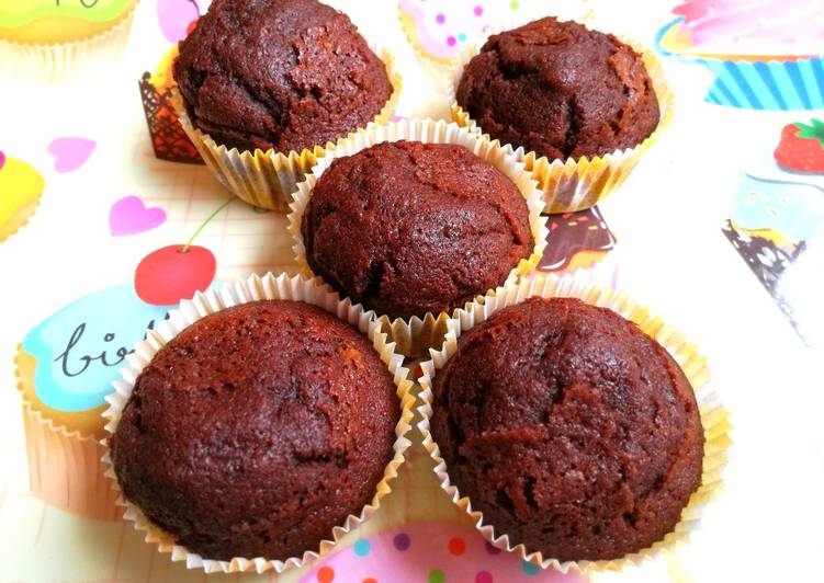 Magdalenas de cerveza negra y chocolate