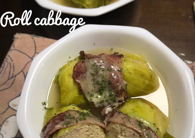 Roll daging dalam kubis enak Simple 🥰 (Roll Cabbage) foto resep utama