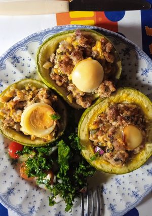 Una foto de Zapallitos rellenos
