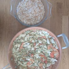 A picture of Chicken and Rice.