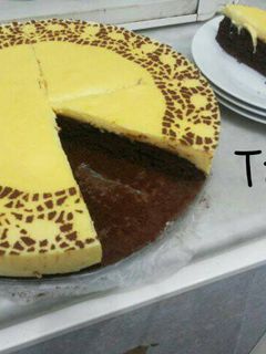 صورة لوصفة كيك الكاسترد