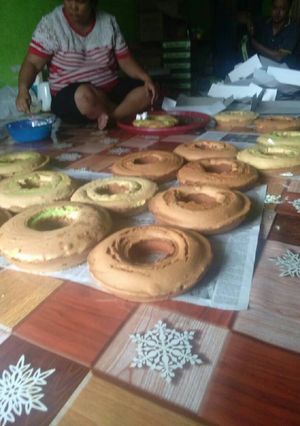 Foto resep Bolu pandan coklat lembut