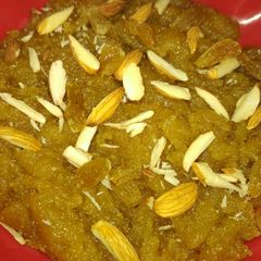 A picture of Aata halwa.