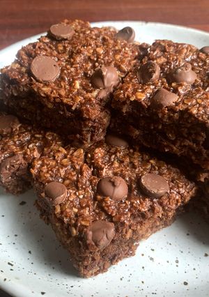A picture of Chocolate & Oat Slice.