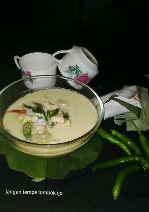 Foto resep jangan tempe lombok ijo