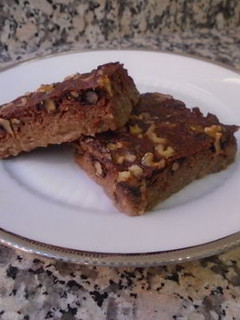 Una foto de Brownie de manzana