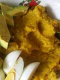Puré de auyama y plátano maduro