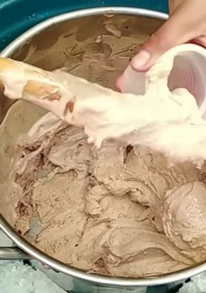 Una foto de Helado de chocolate