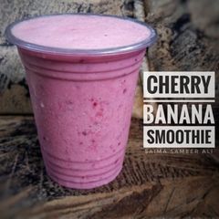 A picture of Cherry banana smoothie.