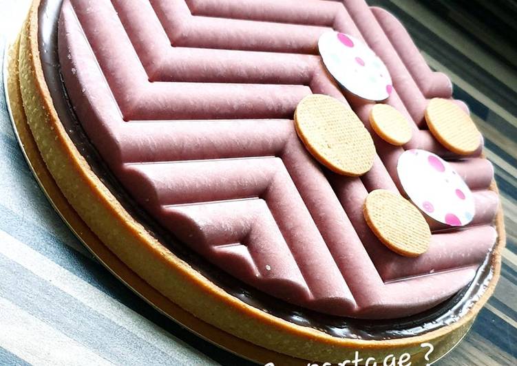 Tarte chocolat framboise