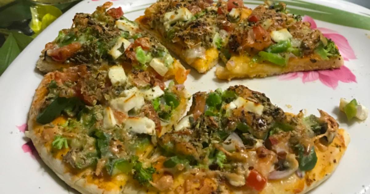 Mix veg pizza Recipe by Ashish Garg - Cookpad