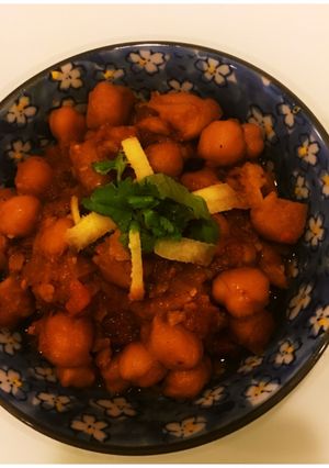 A picture of Pindi Chole.