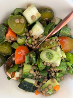 Una foto de Ensalada de lentejas