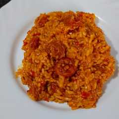 Una foto de Arroz con chorizo