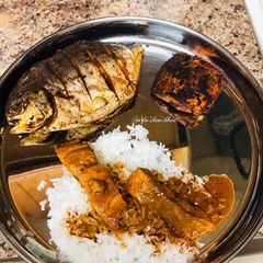 A picture of Karutha Curry /Post Pregnancy Fish Kulambu/Nagercoil Fish Curry.