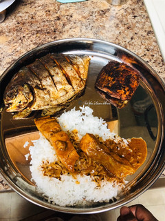 A picture of Karutha Curry /Post Pregnancy Fish Kulambu/Nagercoil Fish Curry.