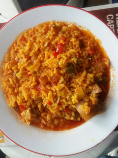 Una foto de Arroz con careta de cerdo
