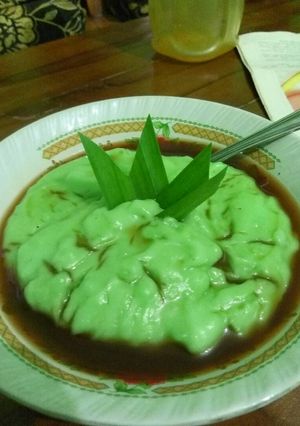 Foto resep Bubur sumsum warna hijau