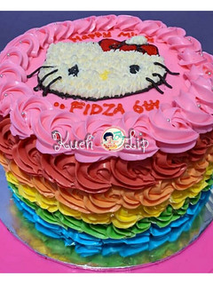 Foto resep Rainbow cake panggang